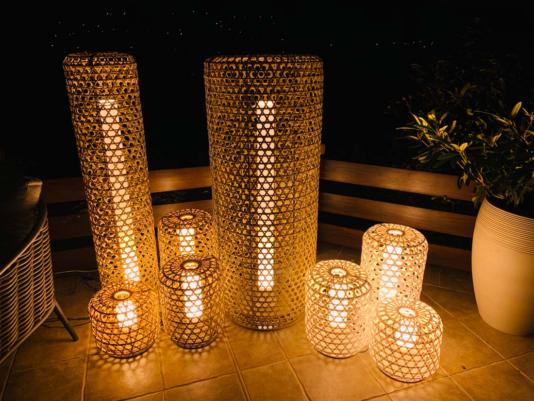 IMG_9097 Prémium Műrattan Kültéri LED Lámpa Bahama XXL - Image 3
