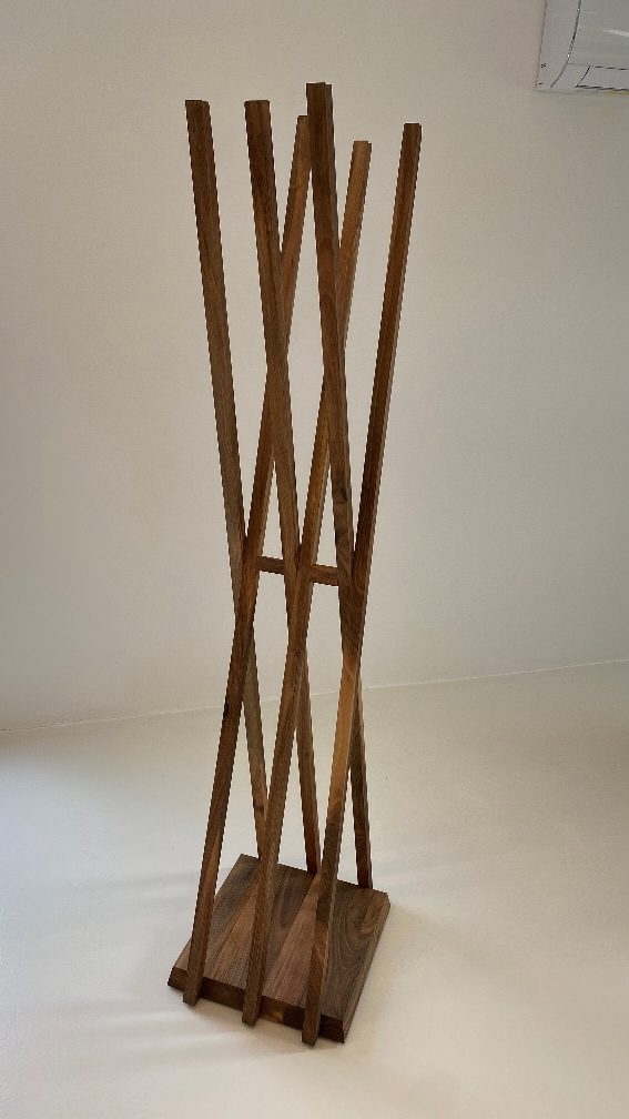 158 ArtMoon nut wood coat rack - Image 7