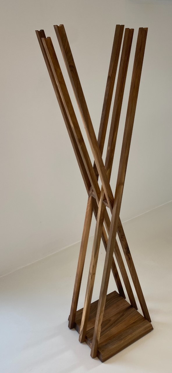 161 ArtMoon nut wood coat rack - Image 8