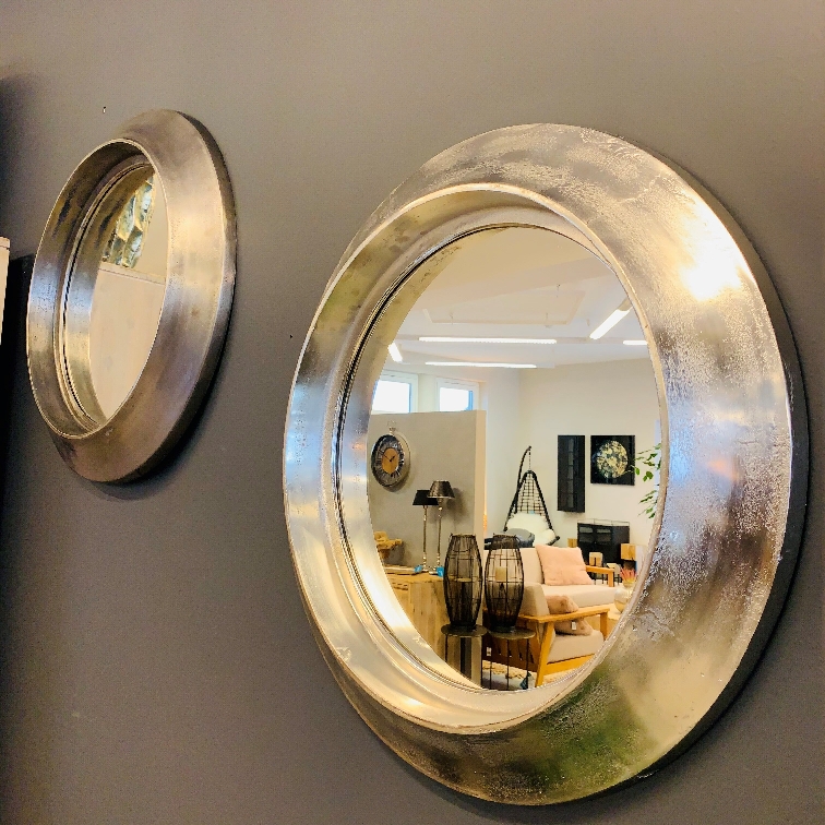 63 Mirror with Silver Frame - Image 1