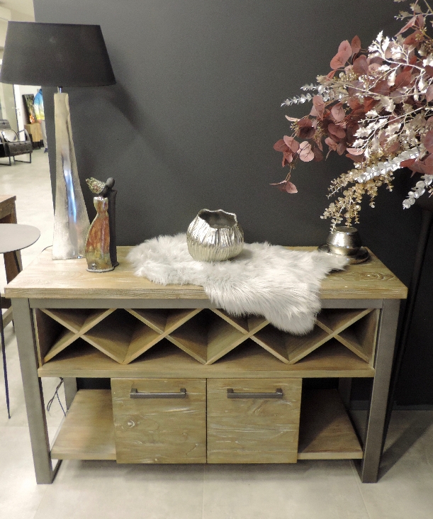 DSCN5417 Marion Solid Wood Chest Of Drawers with Wine Container - Image 1