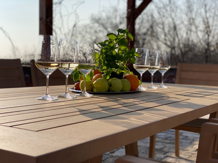 IMG_7991_InPixio Vernazza - Outdoor Wooden Dining Set - 7 pcs garden set - Image 5