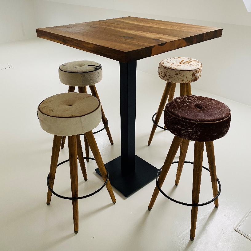 663 ArtMoon Walnut Wood Bar Table - Image 8