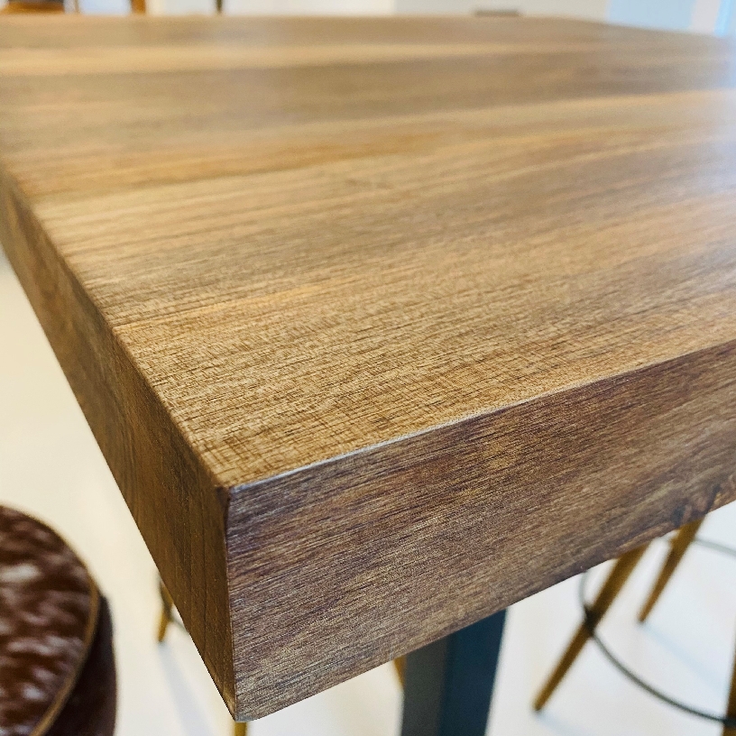 679 ArtMoon Walnut Wood Bar Table - Image 6