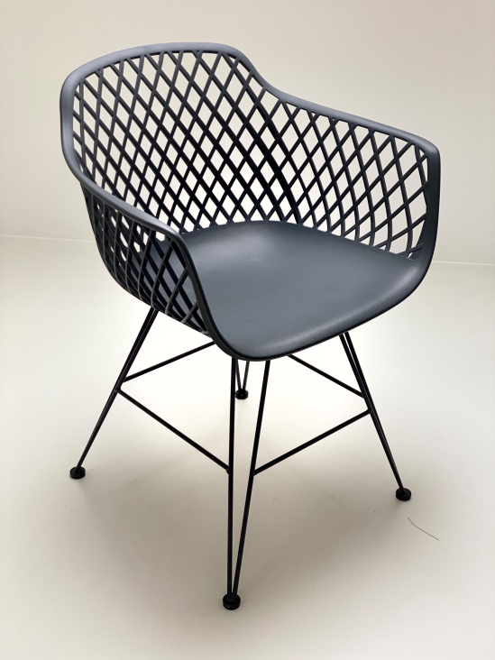 37_InPixio Trinidad dining chair - Gunmetal - Image 11