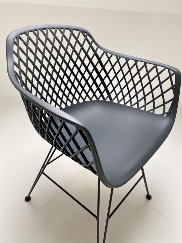 39_InPixio Trinidad dining chair - Gunmetal - Image 8