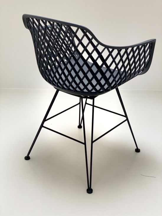 43_InPixio Trinidad dining chair - Gunmetal - Image 9