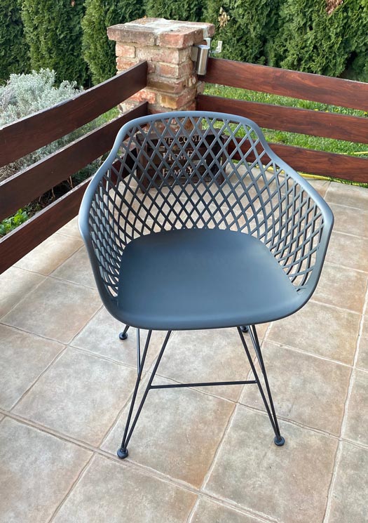 IMG_4882 Trinidad dining chair - Gunmetal - Image 5