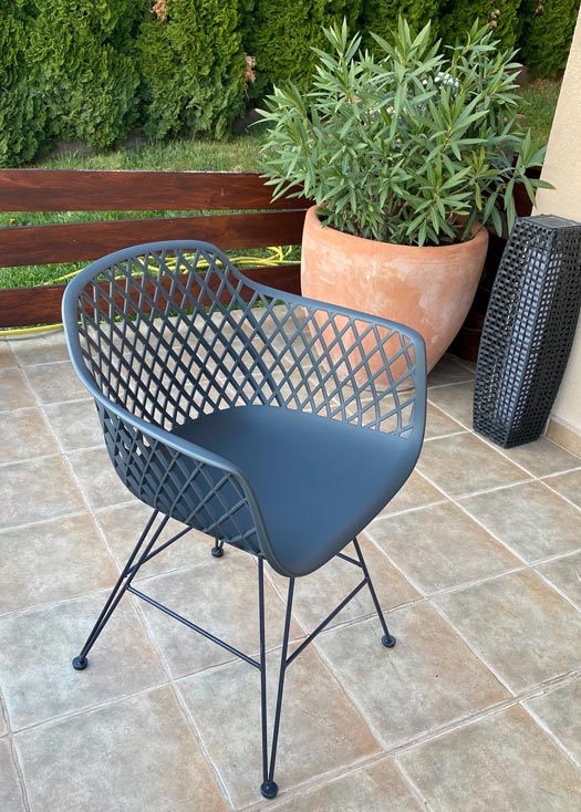 IMG_4883 Trinidad dining chair - Gunmetal - Image 4
