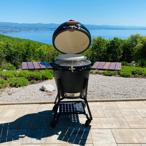 IMG_0826_InPixio GLOBE XL Kamado Grill Kerámia Faszenes BBQ sütő BLACK - Image 8
