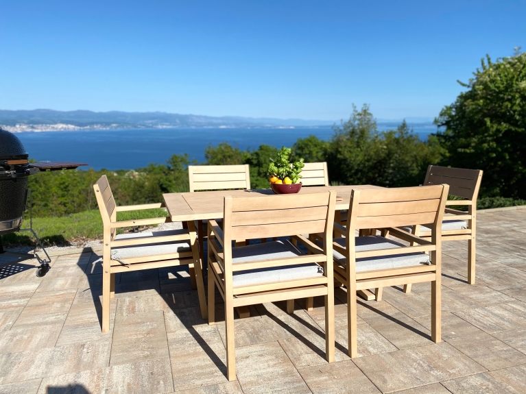 IMG_1166_InPixio Vernazza - Outdoor Wooden Dining Set - 7 pcs garden set - Image 4