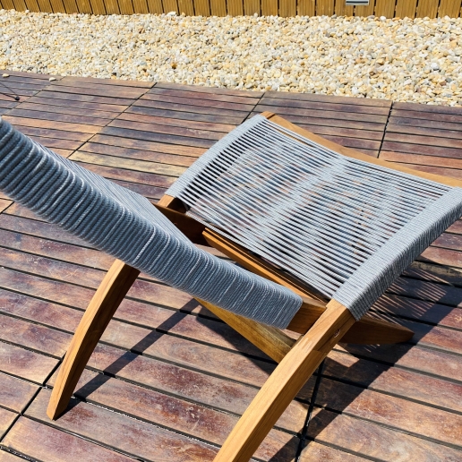 Porto_TEAK_fa_pihenőszék Porto fa kerti fotel TEAK pihenő kerti szék - Image 2