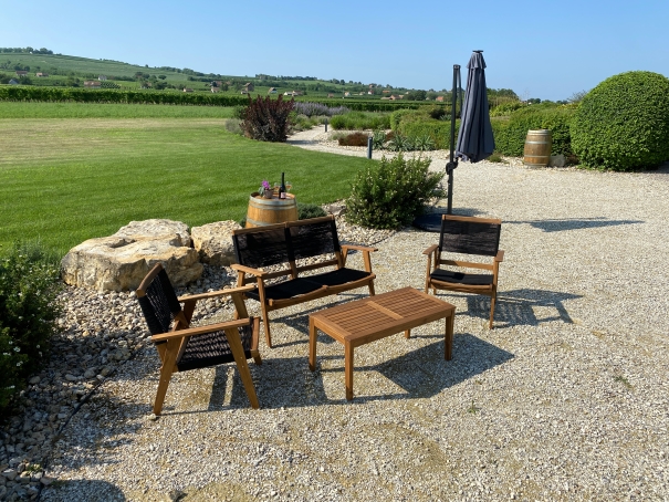 IMG_3835_InPixio Marrakesh Outdoor Wooden Lounge Set - 4 pieces garden furniture - Image 9