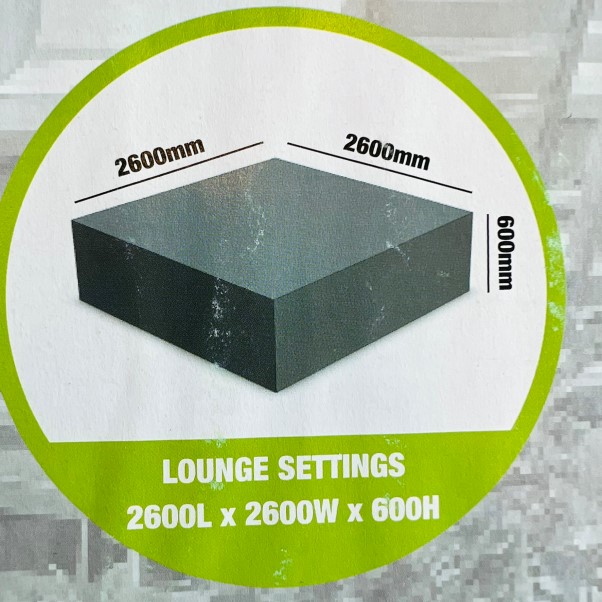 IMG_0176_InPixio Tarpaulin for lounge set - 260 x 260 x 60 cm - Image 1