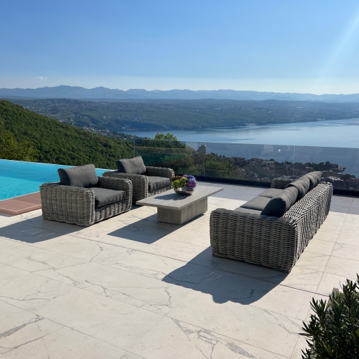 Premium Kulteri ulogarnitúra Abu Dhabi_1 Abu-Dhabi Premium Outdoor Lounge Set - 4 pieces luxury garden furniture - Image 2