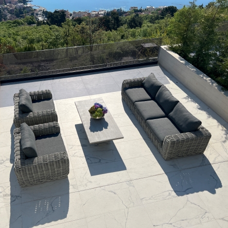 Premium Kulteri ulogarnitúra Abu Dhabi_2 Abu-Dhabi Premium Outdoor Lounge Set - 4 pieces luxury garden furniture - Image 5