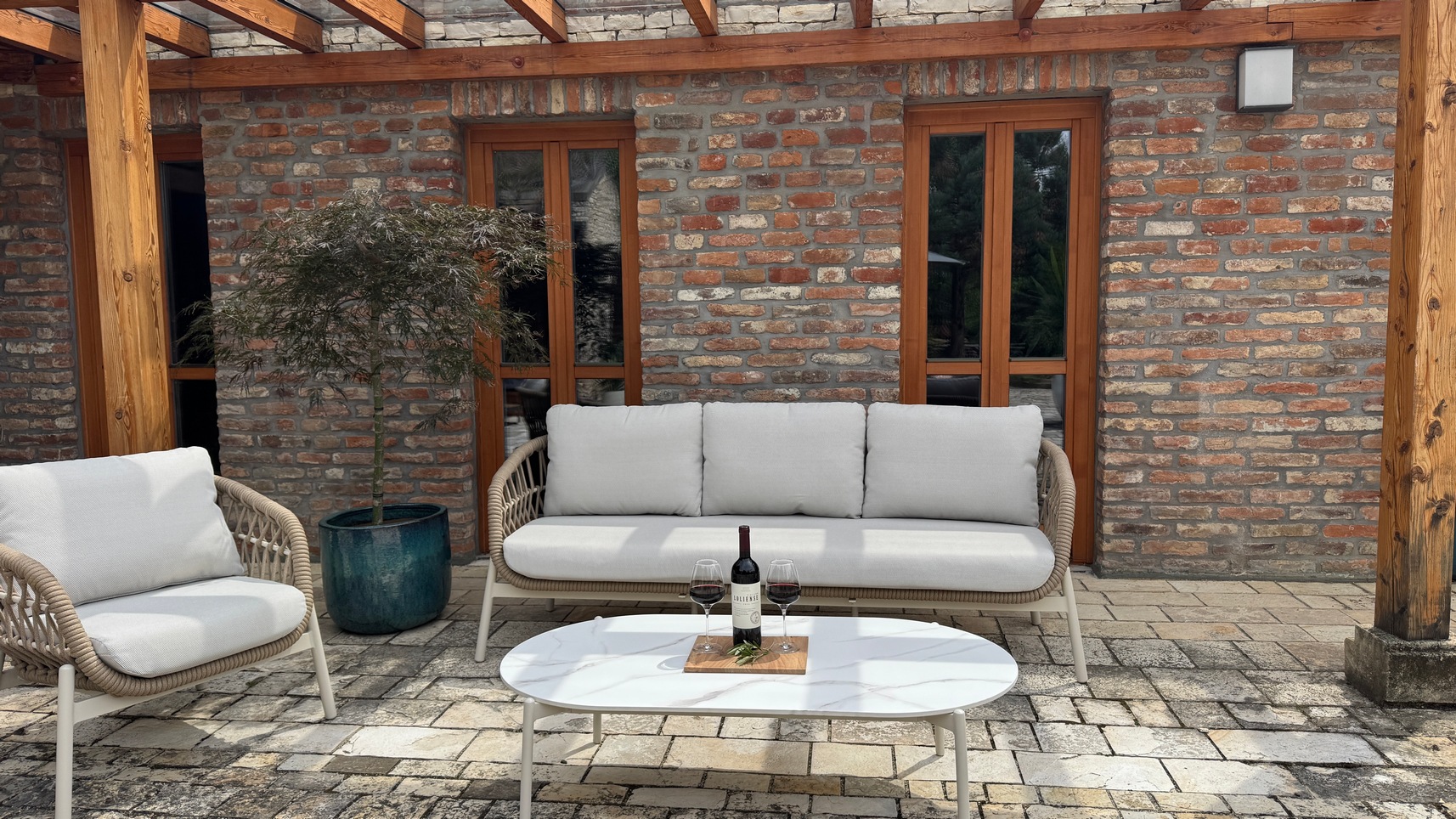 IMG_4286 Martinique Premium Outdoor Lounge Set - 4 pieces luxury garden furniture - Image 3